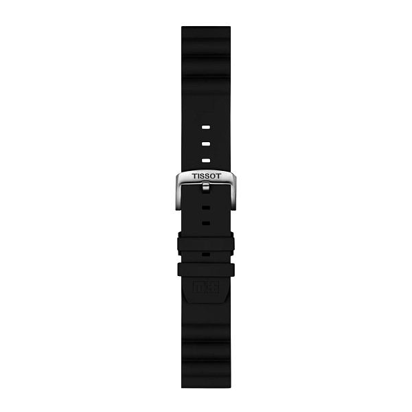 Tissot black silicone strap 22 mm T852.047.179