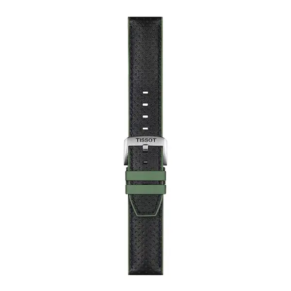 Zeleno-černý řemínek Tissot 22 mm T852.046.787