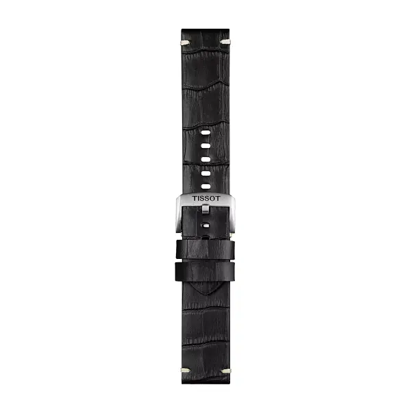 Černý kožený řemínek Tissot 22mm T852.046.775
