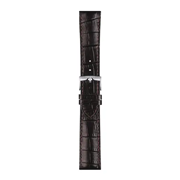 Hnědý kožený řemínek Tissot 22 mm T852.041.655