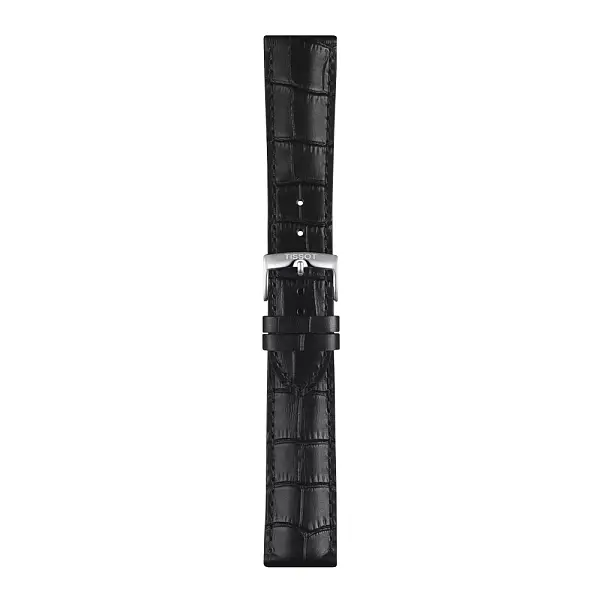 Černý kožený řemínek Tissot 22 mm T852.041.653