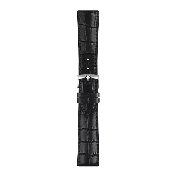 Černý kožený řemínek Tissot 22 mm T852.041.653