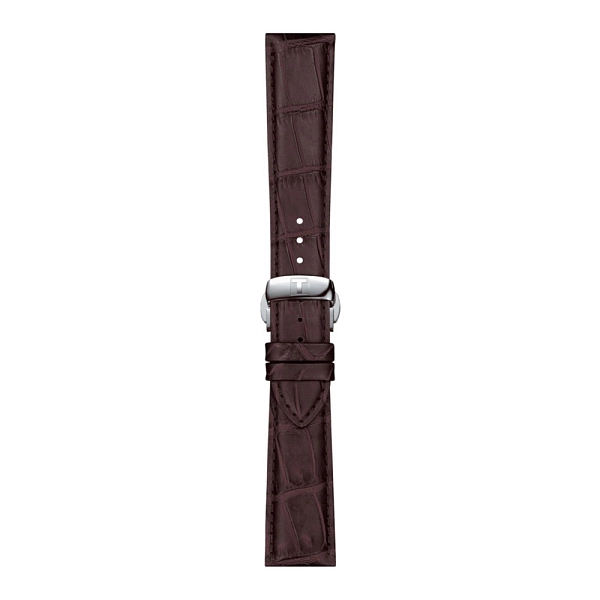 Hnědý kožený řemínek Tissot 21mm T852.045.399