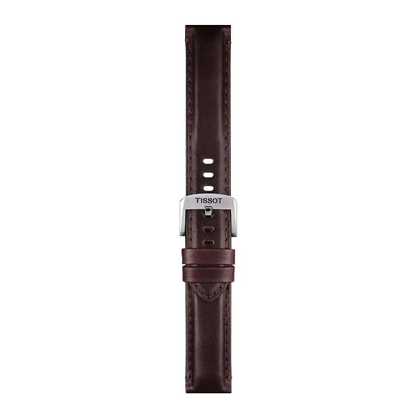 Hnědý kožený řemínek Tissot 20mm T852.046.836