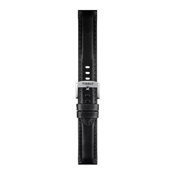Černý kožený řemínek Tissot 20mm T852.046.834