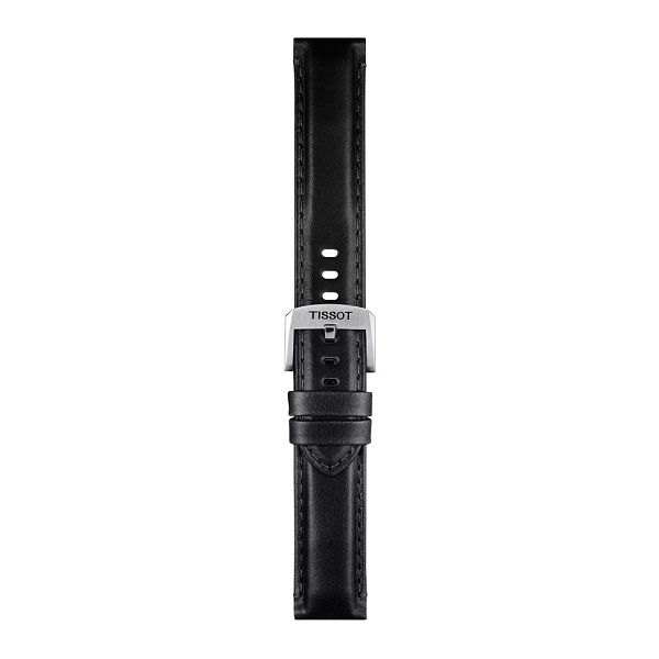 Černý kožený řemínek Tissot 20mm T852.046.834