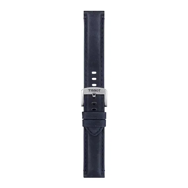 Modrý kožený řemínek Tissot 20 mm T852.046.831