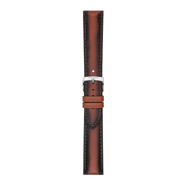 Hnědý kožený remínek Tissot 20mm T852.046.842