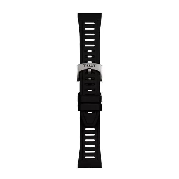 Černý silikonový řemínek Tissot 21 mm SX T852.049.249