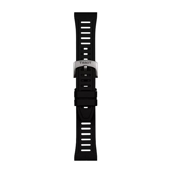 Černý silikonový řemínek Tissot 21 mm SX T852.049.249