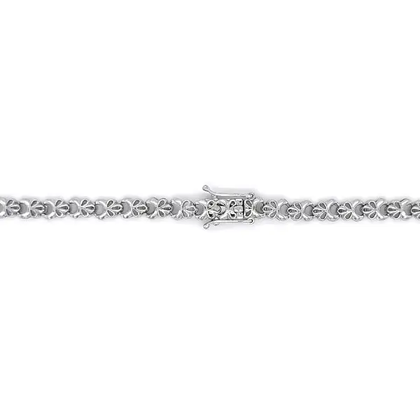 Náhrdelník z bílého zlata se Swarovski krystaly