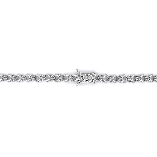 Náhrdelník z bílého zlata se Swarovski krystaly