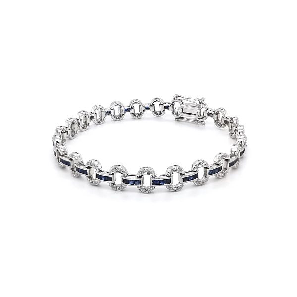 Elegantní dámský náramek z bílého zlata se Swarovski krystaly