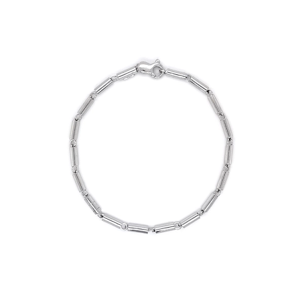 Elegant white gold bracelet
