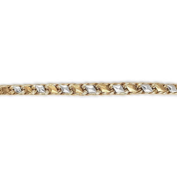 Elegant Women’s Necklace Combining Yellow and White Gold