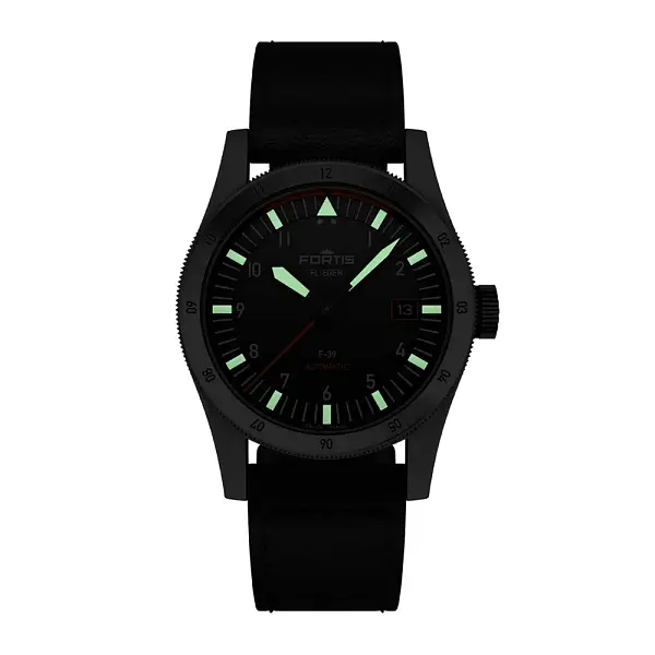 Fortis Flieger F-39 Automatic on Aviator Strap F4220006