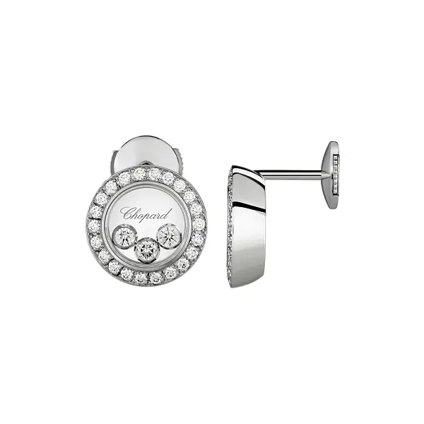 Zlaté Náušnice Chopard Happy Diamonds 83A018-1201