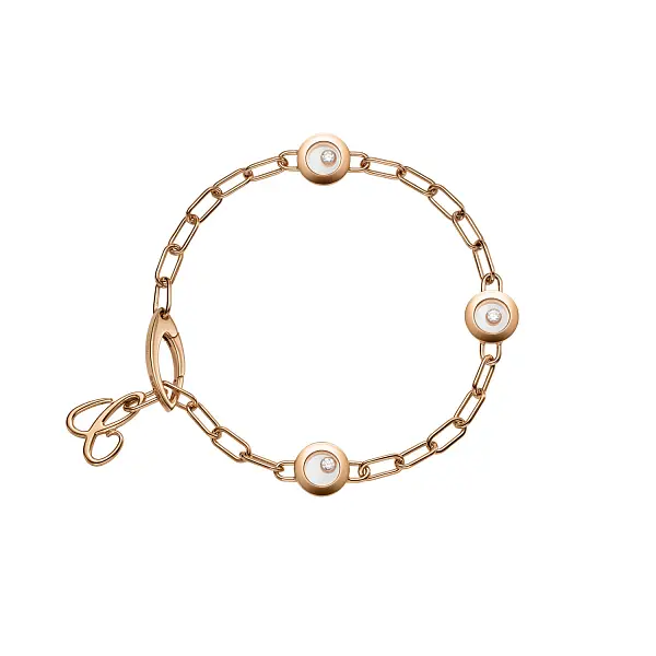 Zlatý Náramek Chopard Happy Diamonds 85A117-5010