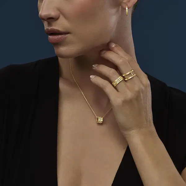 Zlatý Náhrdelník Chopard Ice Cube 797005-0003