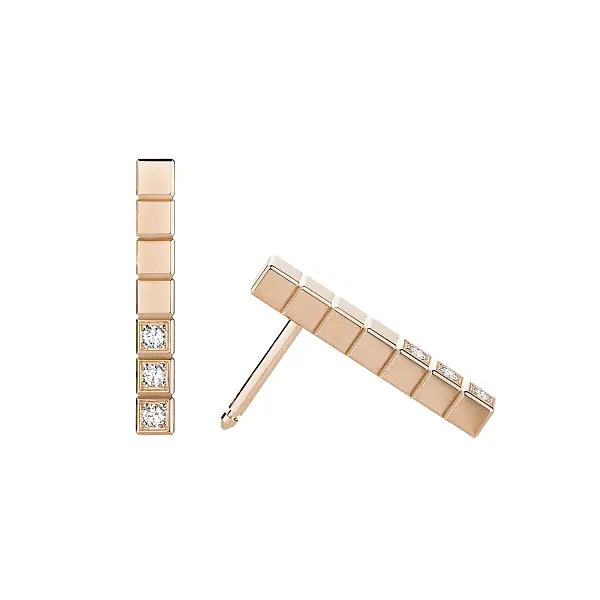 Zlaté Náušnice Chopard Ice Cube 837702-5002