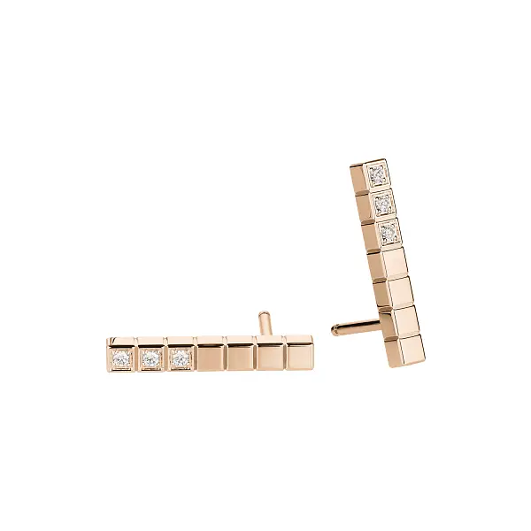Zlaté Náušnice Chopard Ice Cube 837702-5002