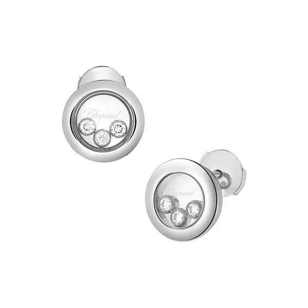 Zlaté Náušnice Chopard Happy Diamonds 83A018-1001