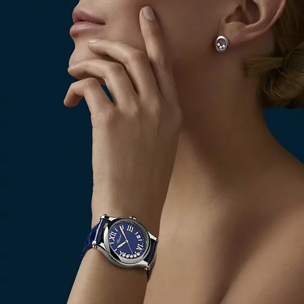 Zlaté Náušnice Chopard Happy Diamonds 83A018-1001