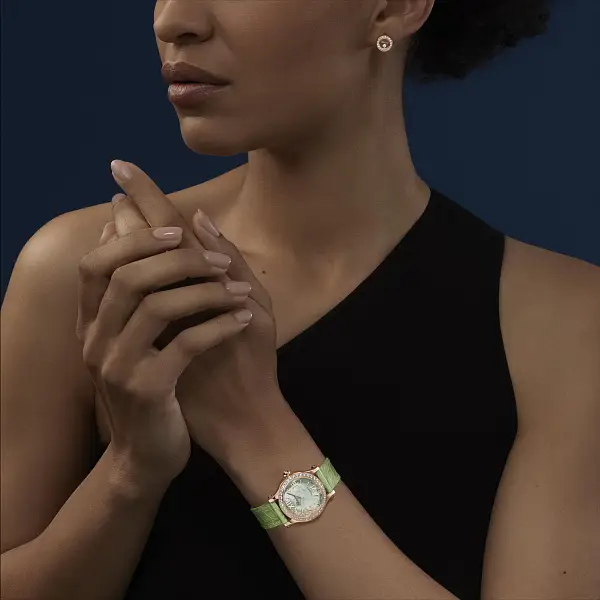 Zlaté Náušnice Chopard Happy Diamonds 83A017-5201