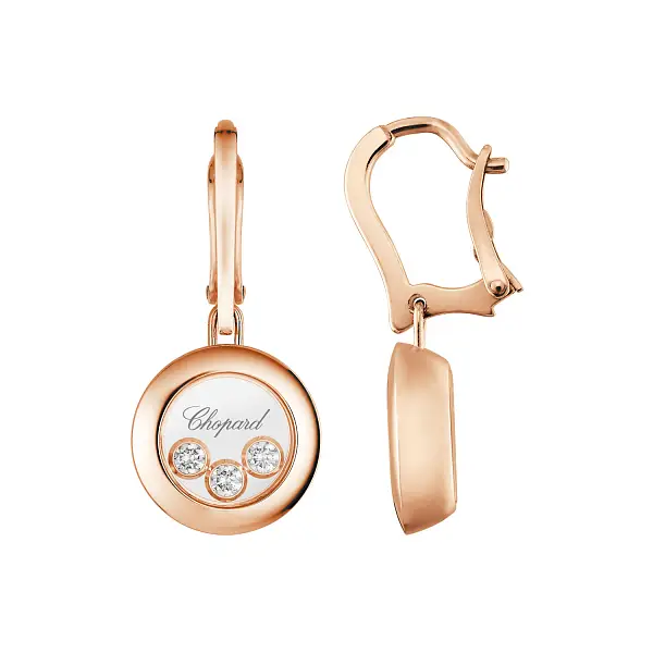 Zlaté Náušnice Chopard Happy Diamonds 83A018-5301