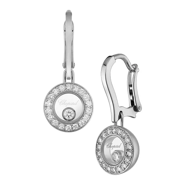 Zlaté Náušnice Chopard Happy Diamonds 83A017-1401