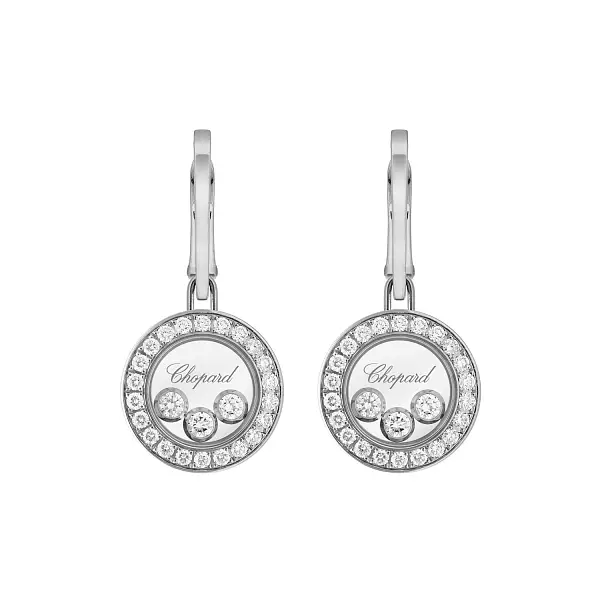 Zlaté Náušnice Chopard Happy Diamonds 83A018-1401