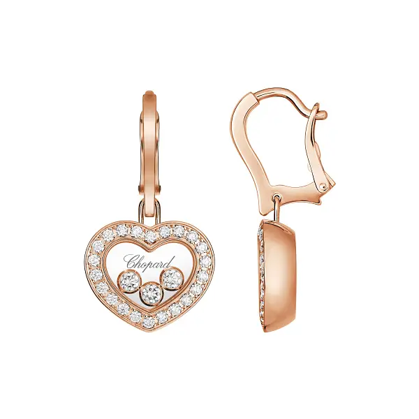 Zlaté Náušnice Chopard Happy Diamonds 83A611-5401