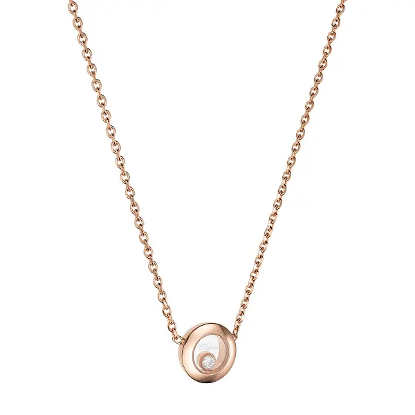 Zlatý Náhrdelník Chopard Happy Diamonds 81A017-5001