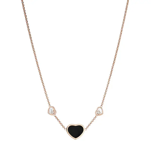 Zlatý Náhrdelník Chopard Happy Hearts 81A082-5201