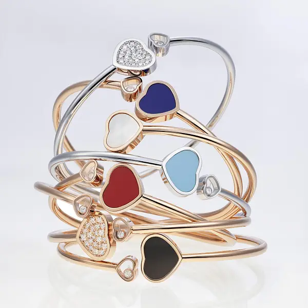 Zlatý Náramek Chopard Happy Hearts 857482-1403