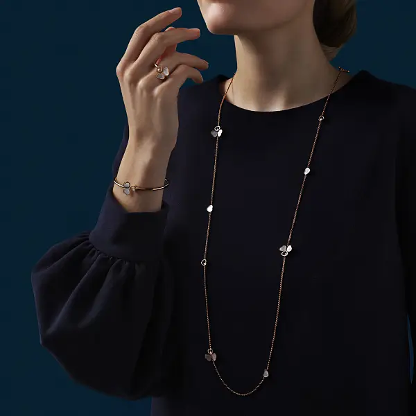 Zlatý Náramek Chopard Happy Hearts Wings 85A083-5302