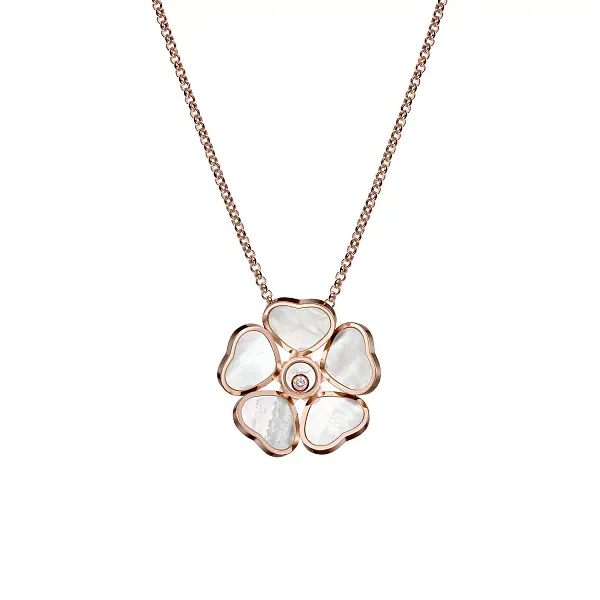 Zlatý Přívěsek Chopard Happy Hearts Flowers 79A085-5301