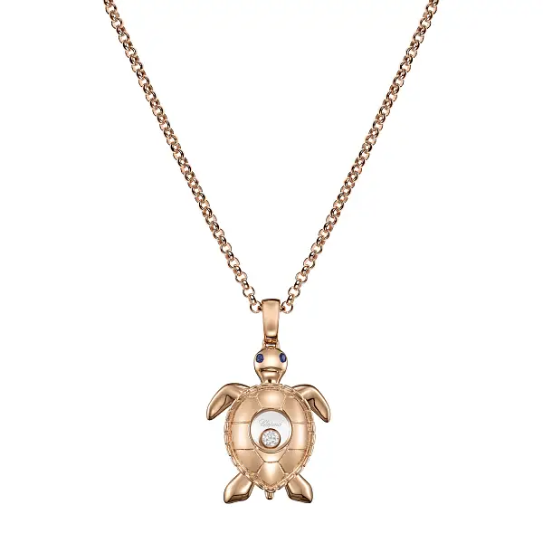 Zlatý Náhrdelník Chopard Happy Diamonds Turtle 79A187-5001