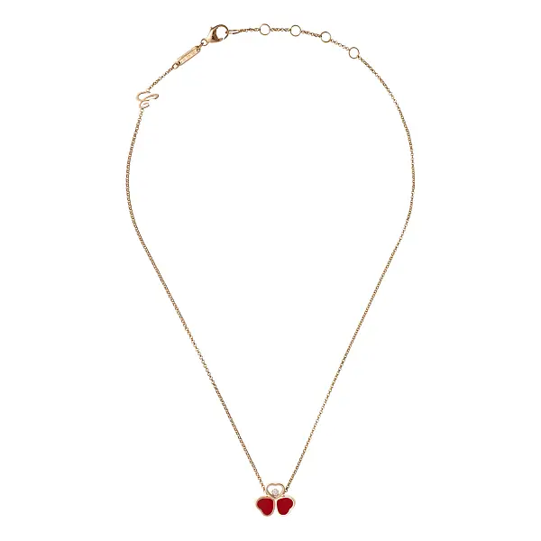 Zlatý Náhrdelník Chopard Happy Hearts 81A083-5811