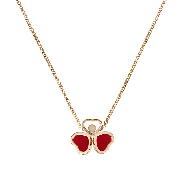 Zlatý Náhrdelník Chopard Happy Hearts 81A083-5811