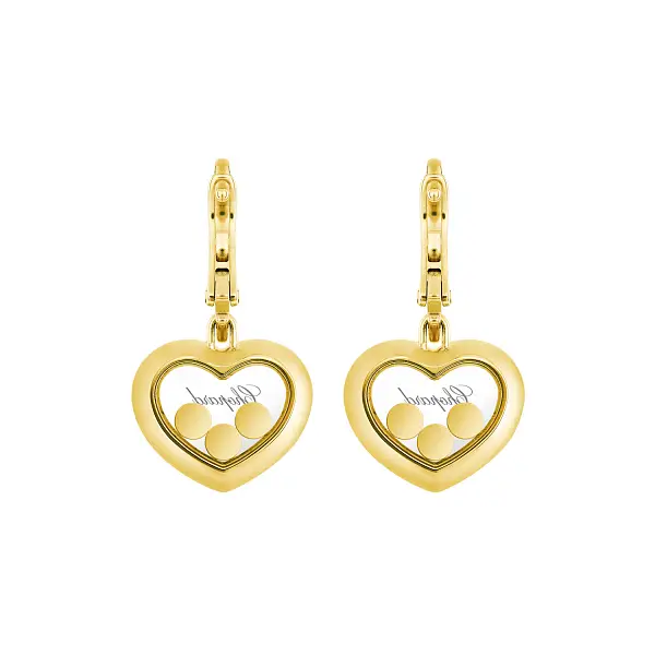 Zlaté náušnice Chopard Happy Diamonds Icons 83A611-0301