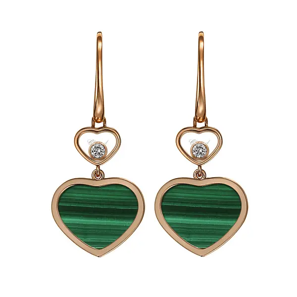 Zlaté Náušnice Chopard Happy Hearts 837482-5111