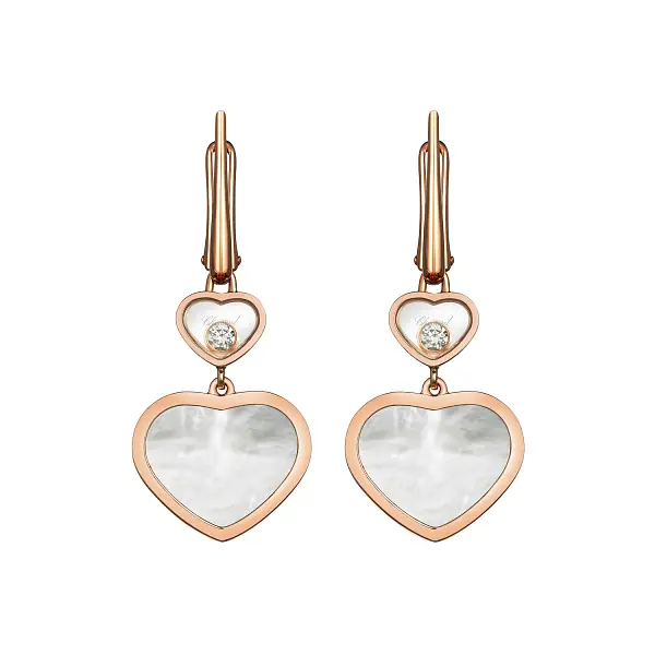 Zlaté Náušnice Chopard Happy Hearts 837482-5310
