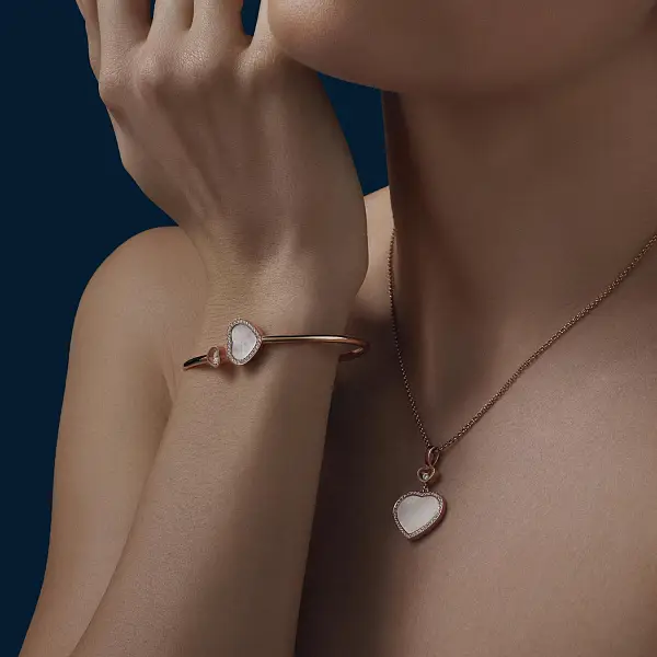 Zlatý Náramek Chopard Happy Hearts 85A074-5303