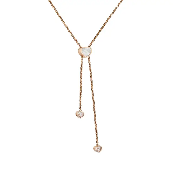 Gold Necklace Chopard Happy Hearts 81A148-5301