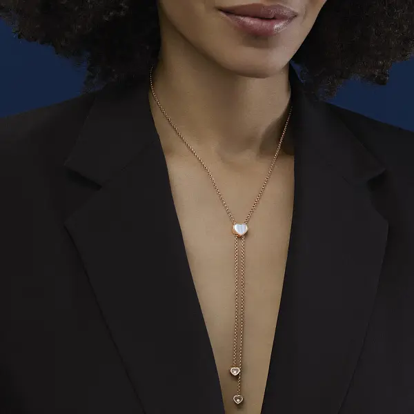 Gold Necklace Chopard Happy Hearts 81A148-5301