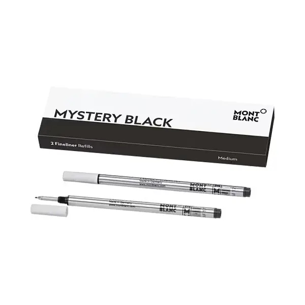 Montblanc 2x náhradní náplně M do finelineru, Mystery Black MB128246