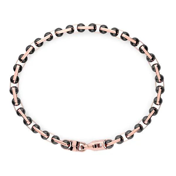 Zlatý náramek Zancan Ceramikgold KB054R-N