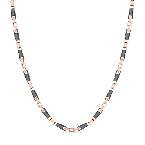 Zlatý náhrdelník Zancan Ceramikgold KC061R-N-60