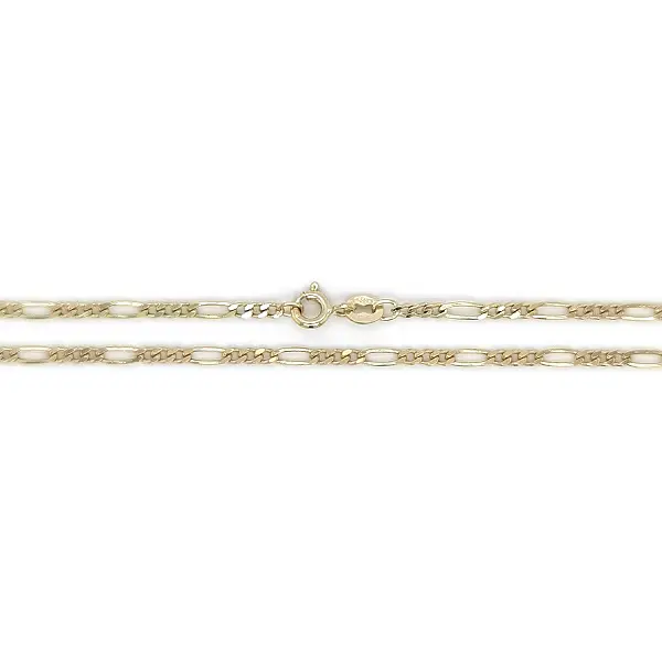 Zlatý řetízek Figaro